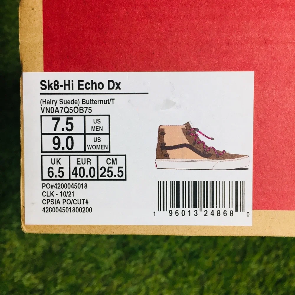 VANS, New Vans Sk8- Hi Echo Dx “Hairy suede” - Picture 9 of 9
